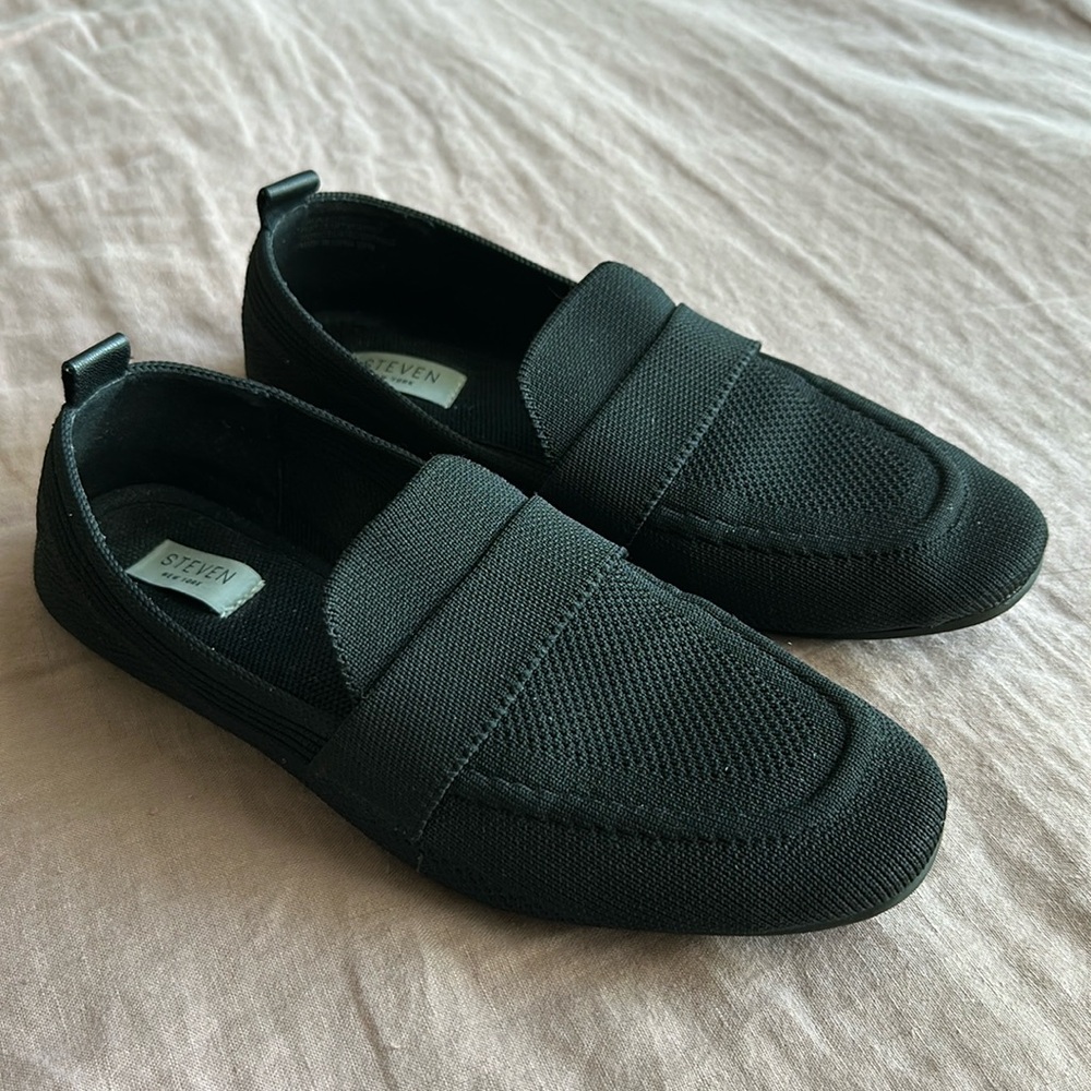 Steve Madden Women's Black Talena Knit Loafer Size 7.5